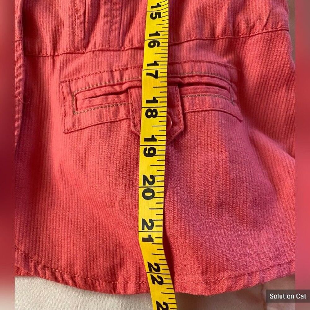 Bandolino Jacket Women’s 8 Orange Corduroy Cotton Short Preppy - Picture 6 of 7